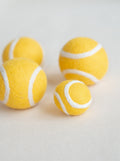 TENNIS BALL WOOL DOG TOY