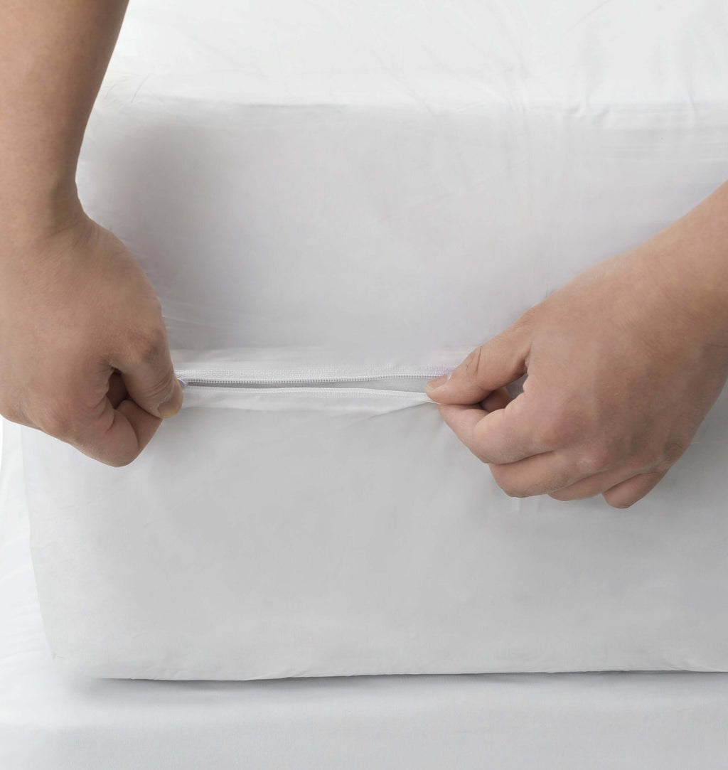 AllergyCare™ Cotton Zippered Mattress Encasement | Dust Mite Proof | Bargoose