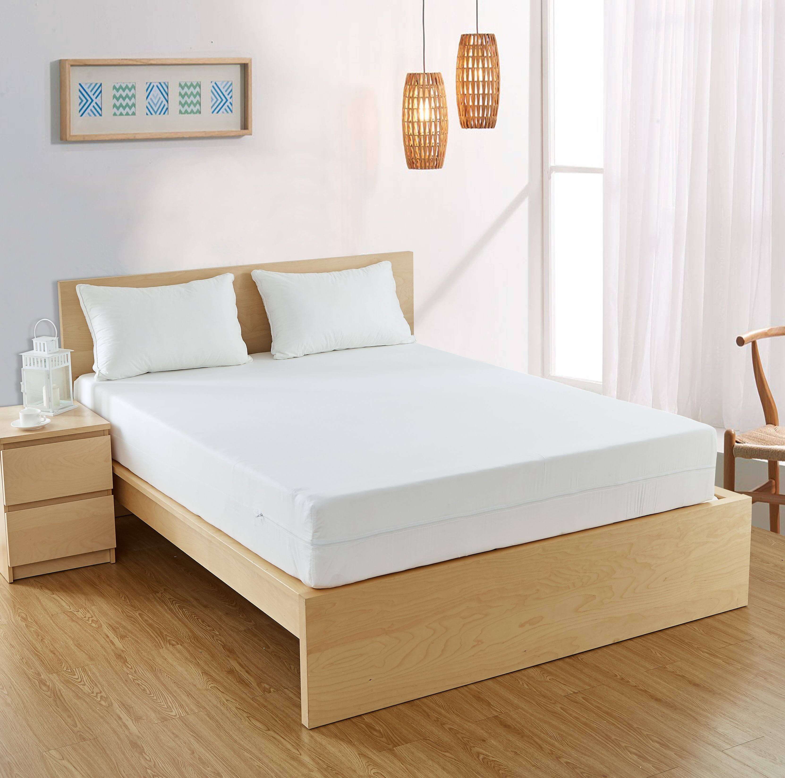 AllergyCare™ Cotton Zippered Mattress Encasement | Dust Mite Proof | Bargoose