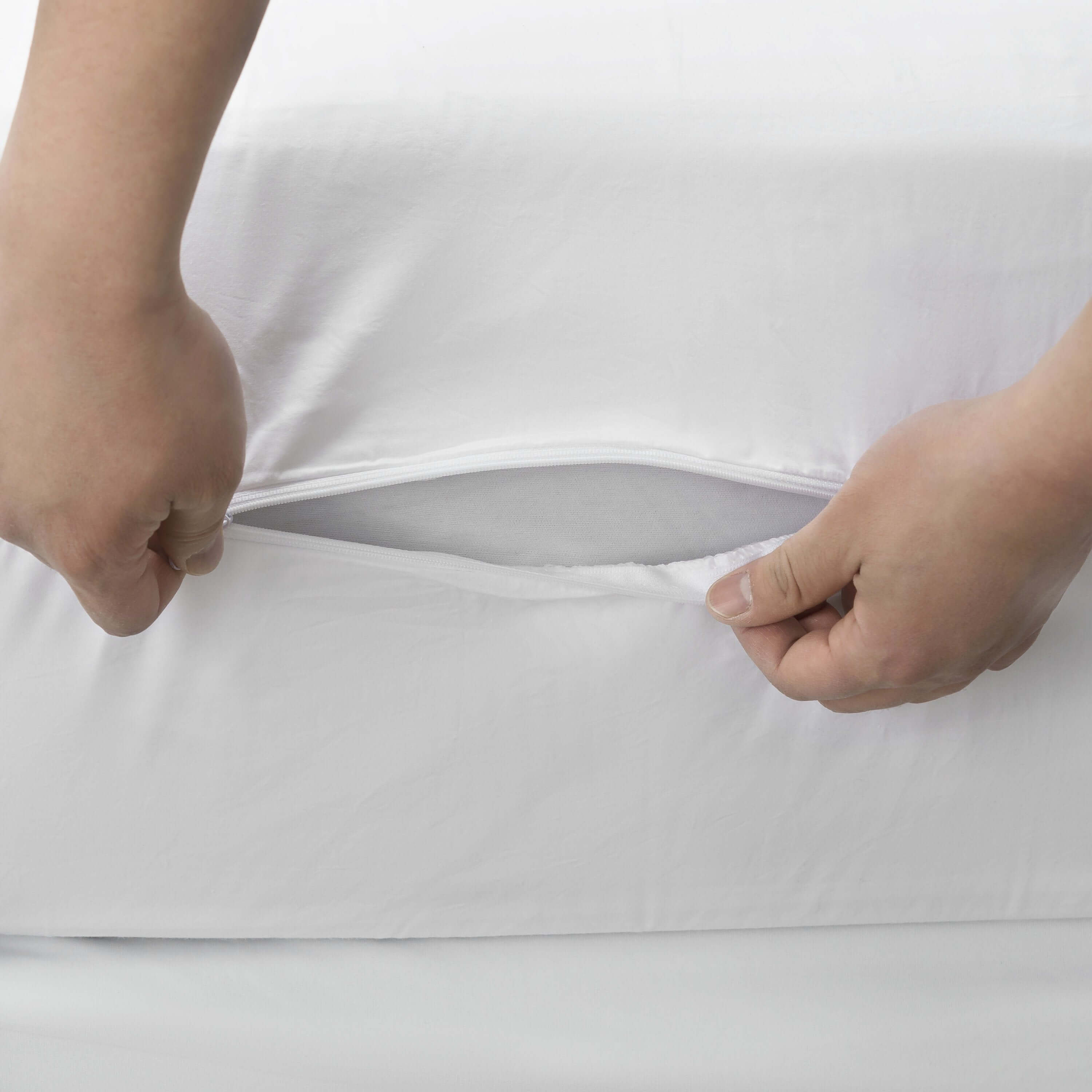 AllergyCare™ Cotton Zippered Mattress Encasement | Dust Mite Proof | Bargoose