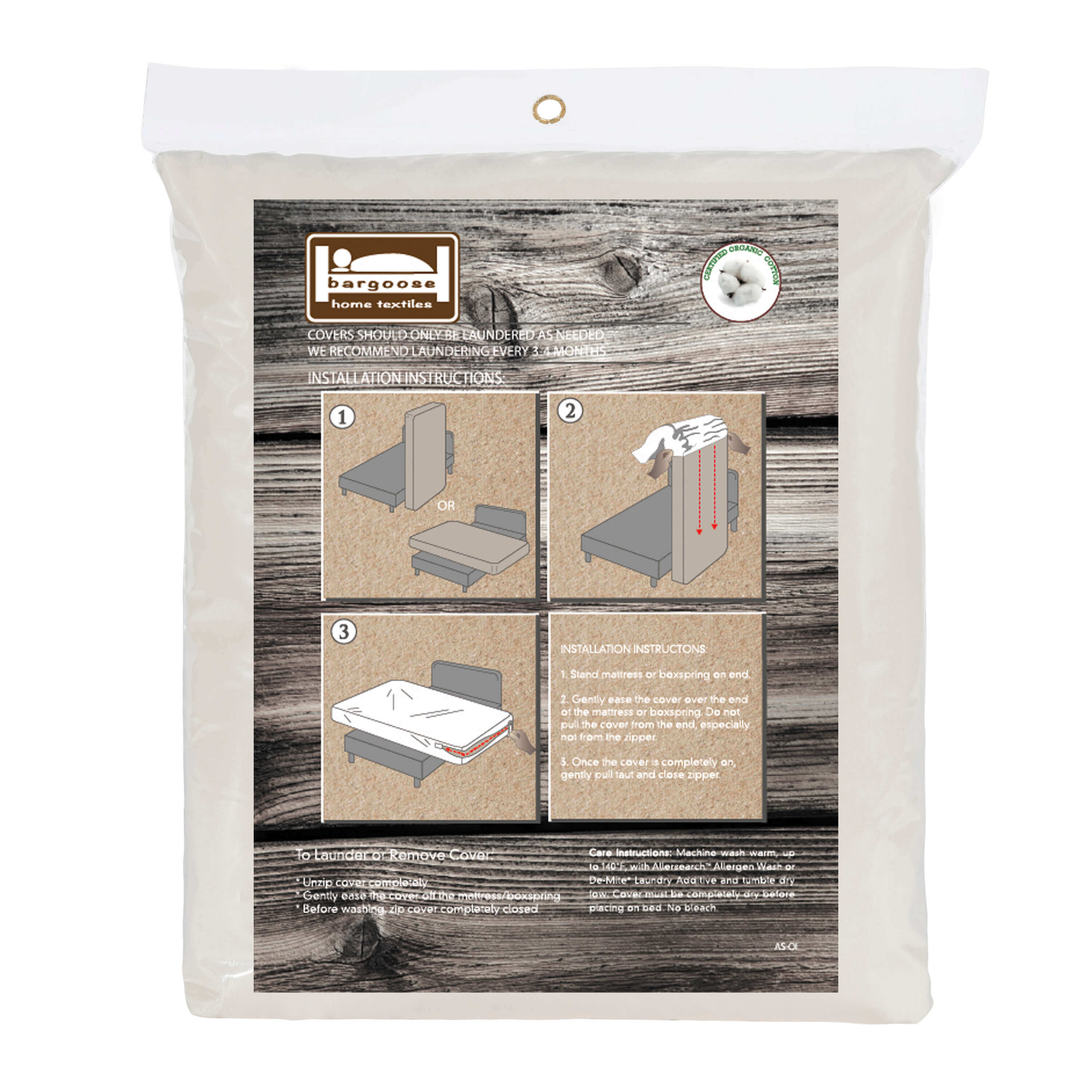 AllergyCare™ - Organic Cotton Zippered Mattress Encasement