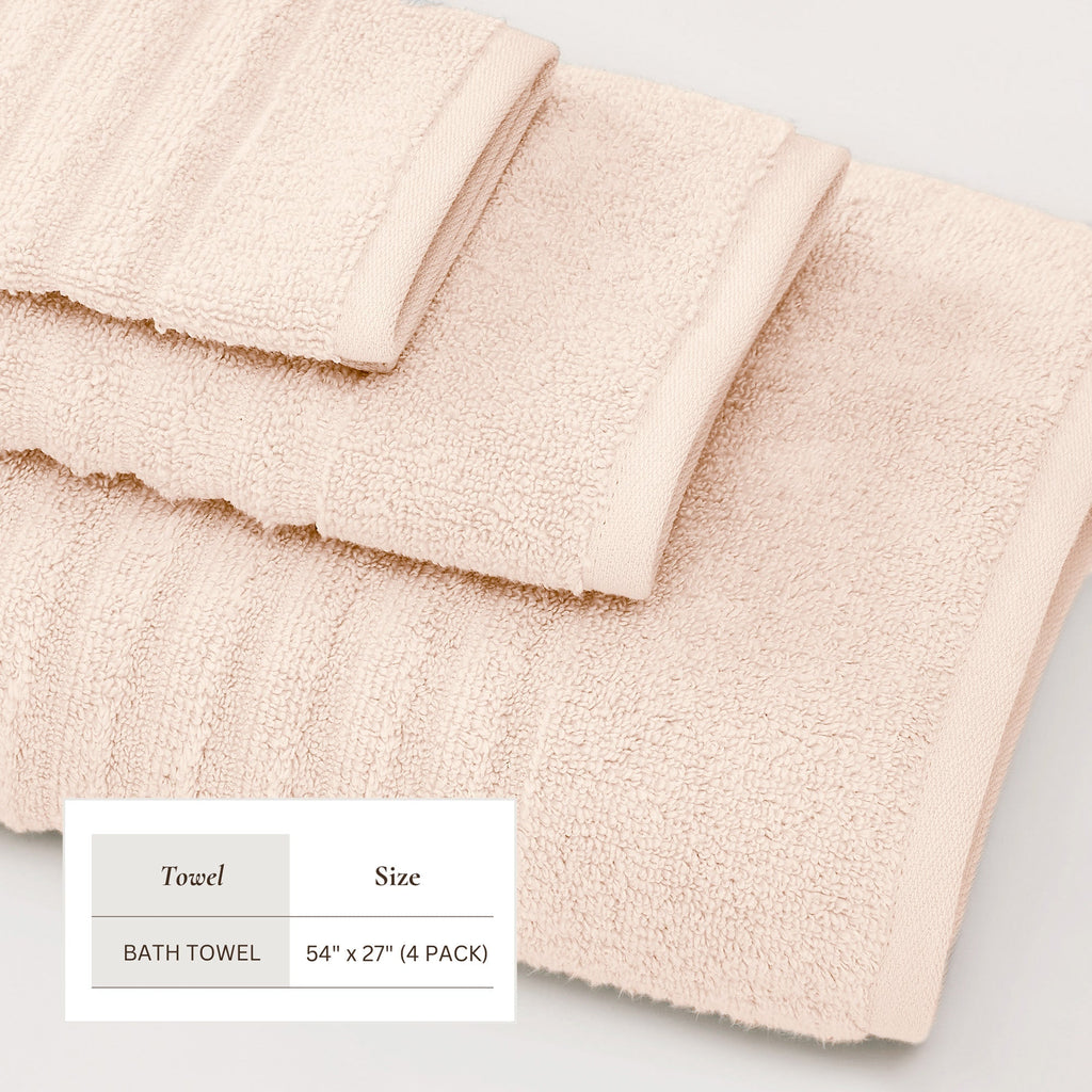 Luxury Combed Cotton Bath Towel Set - Karina Collection