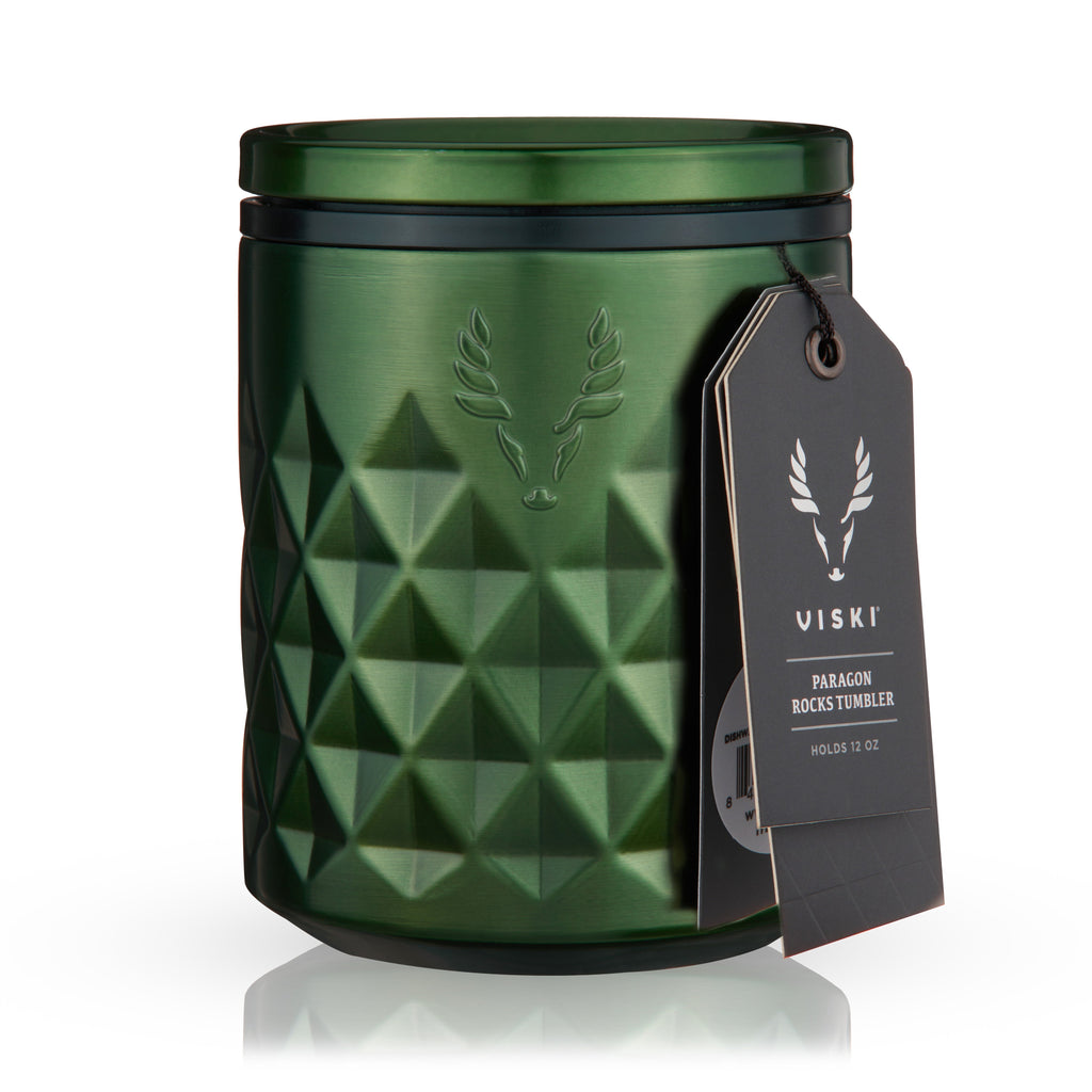 Paragon Stainless Steel Rocks Tumbler in Satin Green