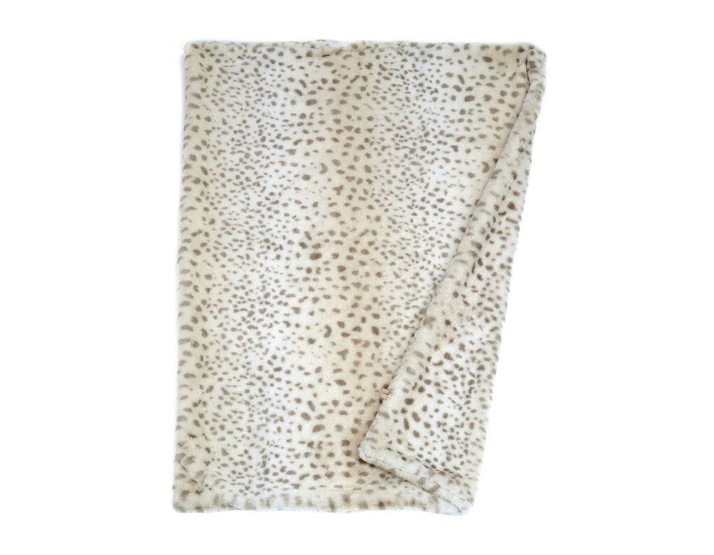 Cheetah Faux Fur Pet Blanket