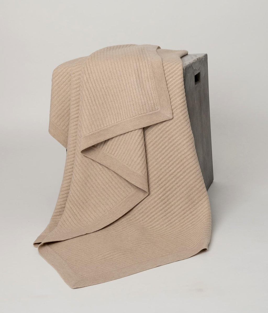 Fisherman's Knit Cashmere Throw