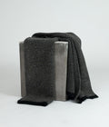 Platinum and Black Yak Down Taiga Throw