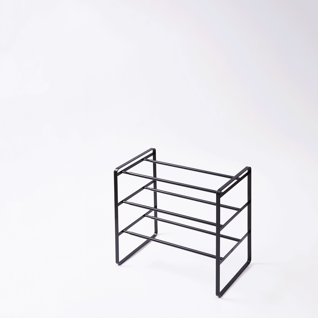 Three-Tier Expandable Shoe Rack (18" H)  - Steel
