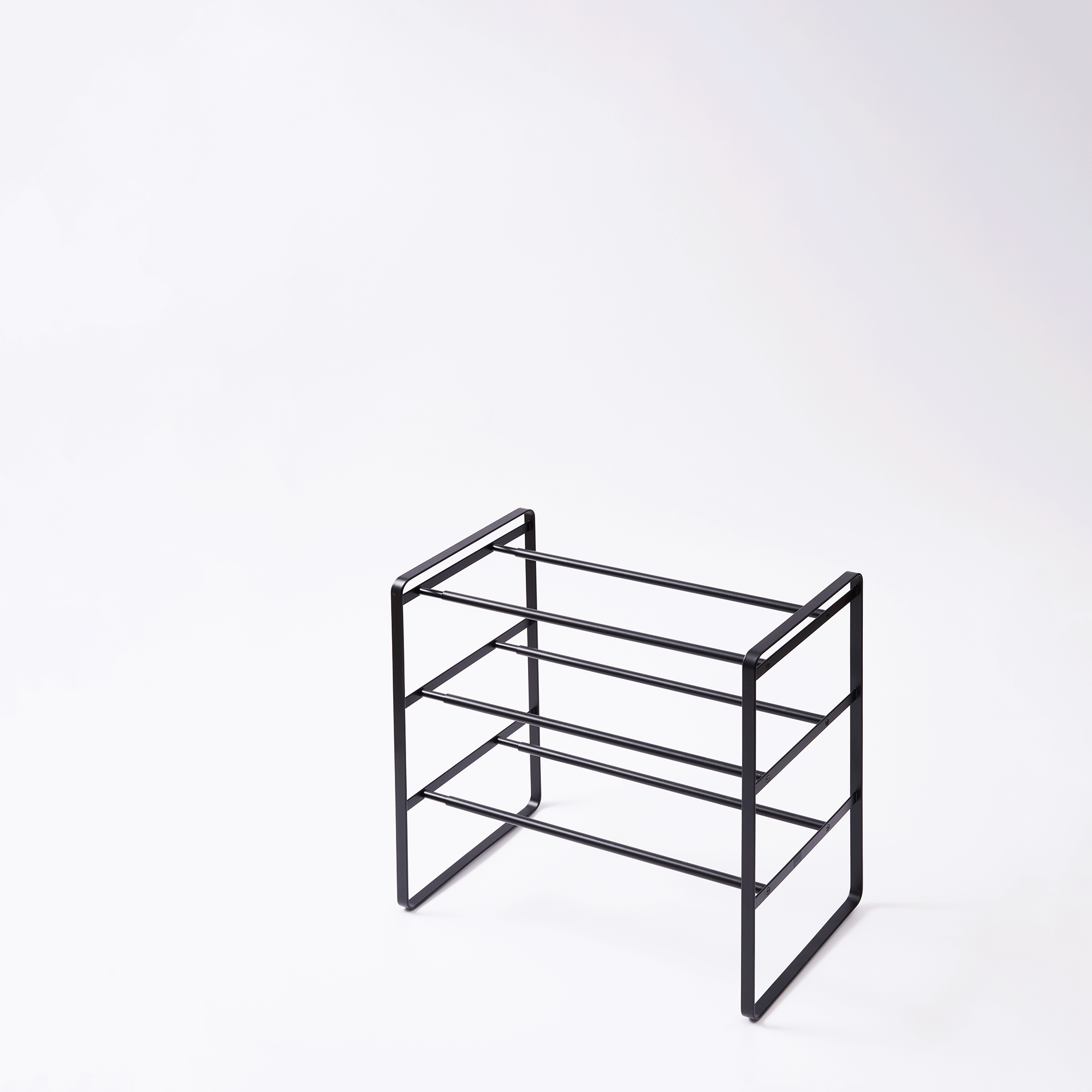 Three-Tier Expandable Shoe Rack (18" H)  - Steel