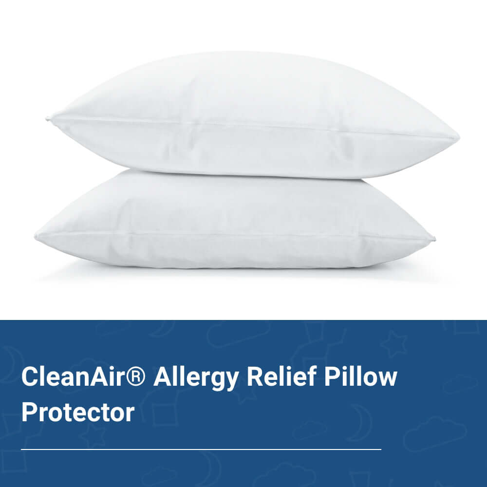 Zippered Waterproof Pillow Protector | CleanAir® by Bargoose