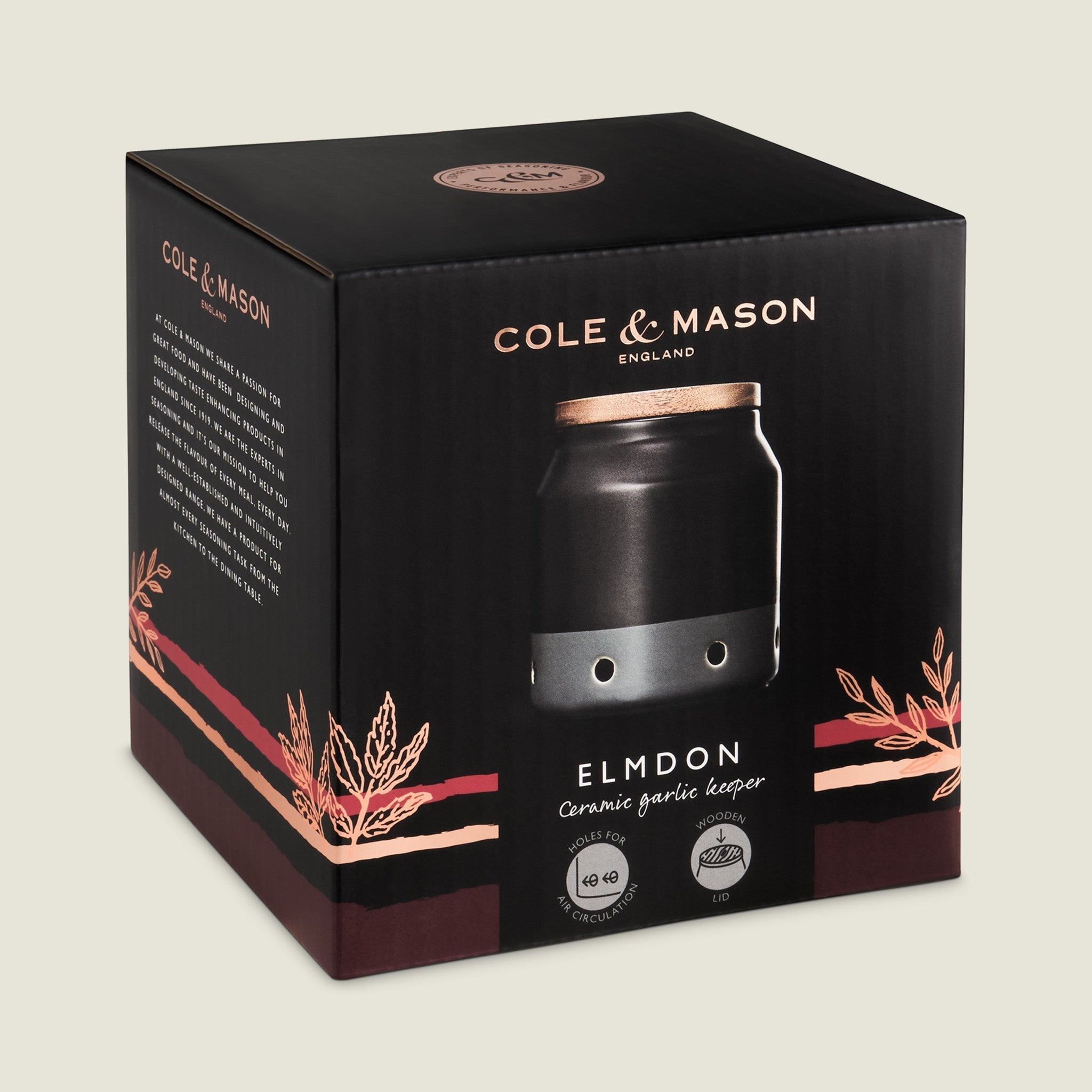 Cole & Mason Elmdon Ceramic Garlic Keeper