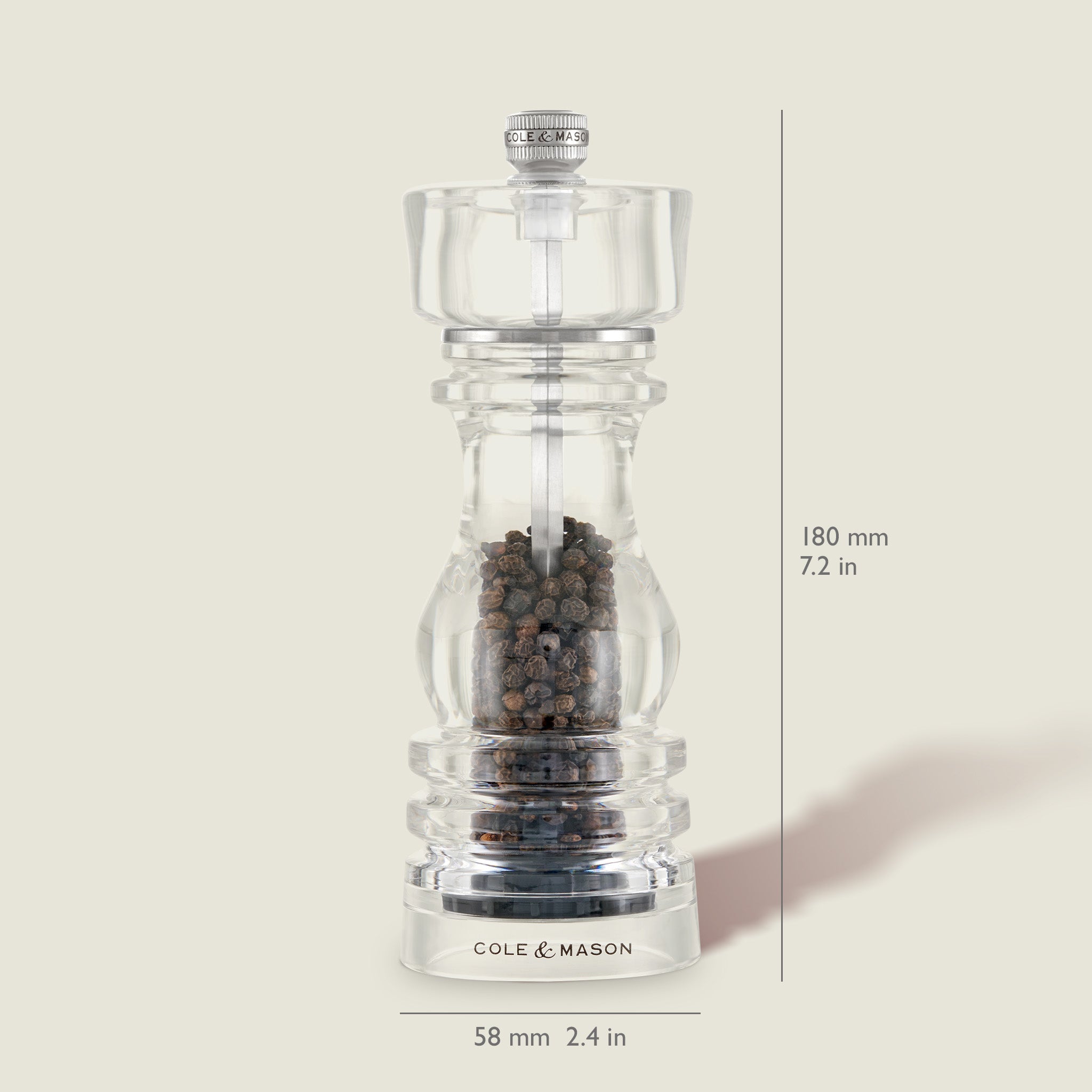 Cole & Mason London Acrylic Salt & Pepper Mills