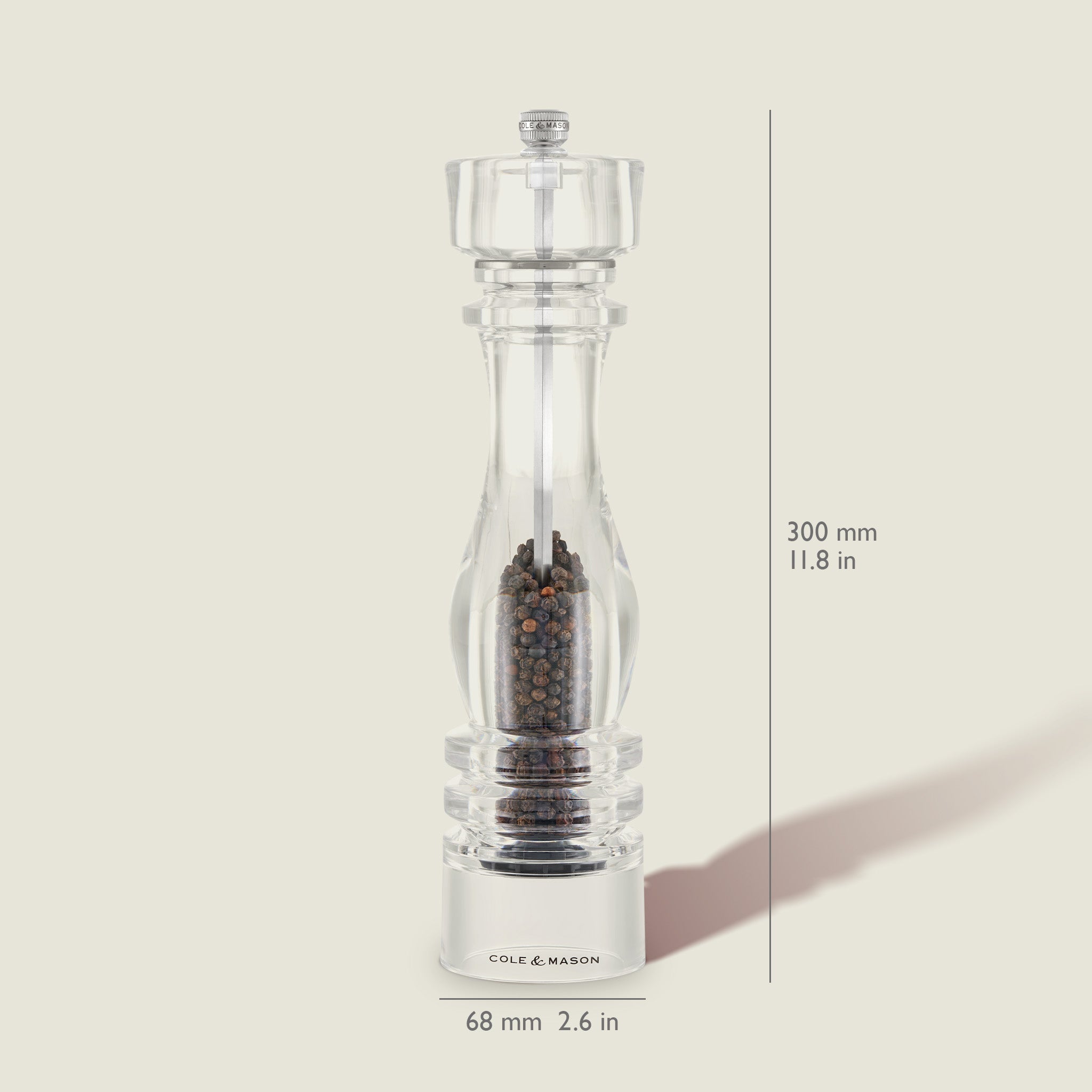 Cole & Mason London Acrylic Salt & Pepper Mills