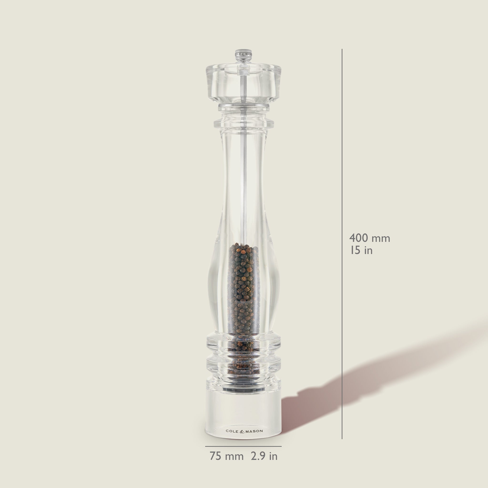 Cole & Mason London Acrylic Salt & Pepper Mills