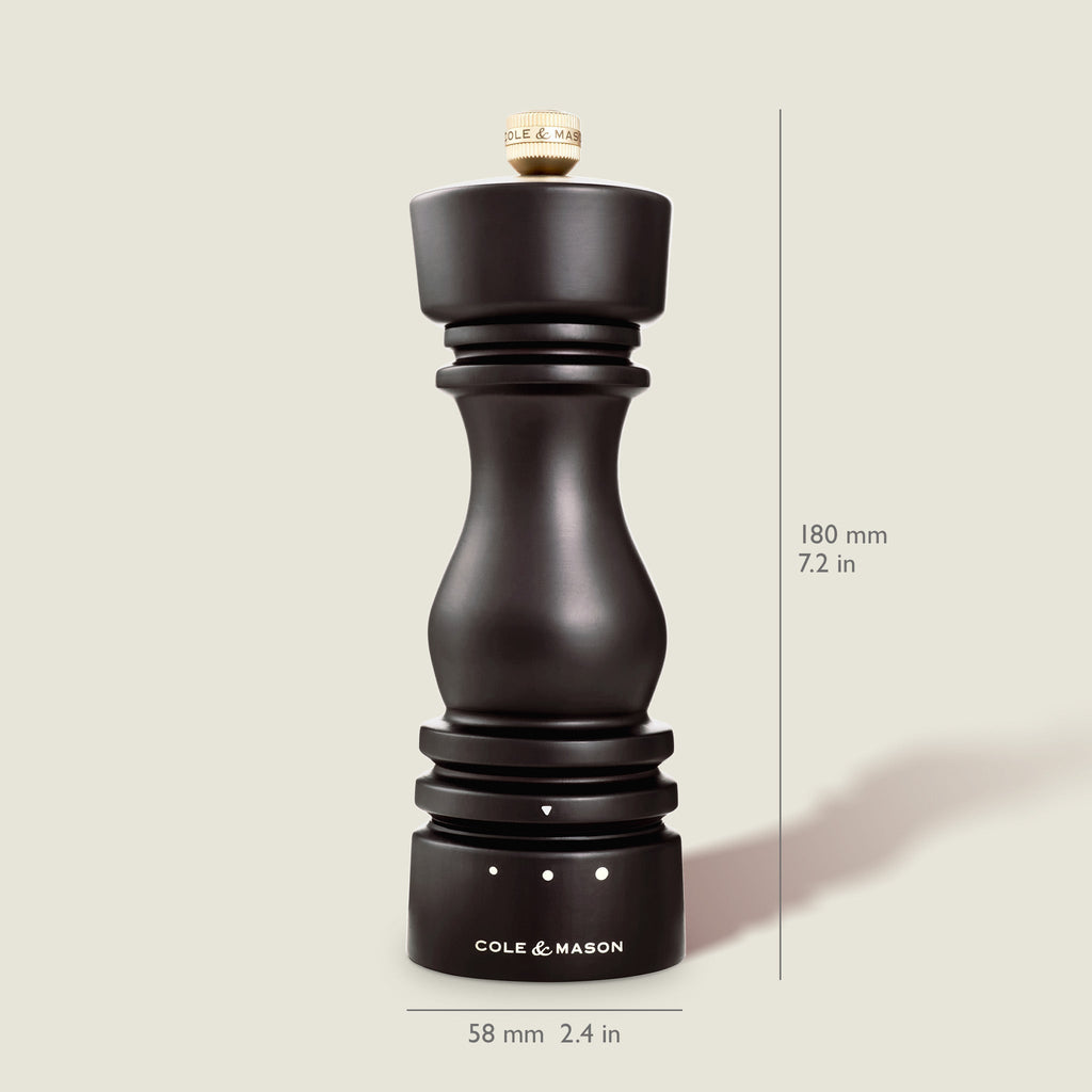 Cole & Mason London Chocolate Wood Grind Select Salt & Pepper Mills