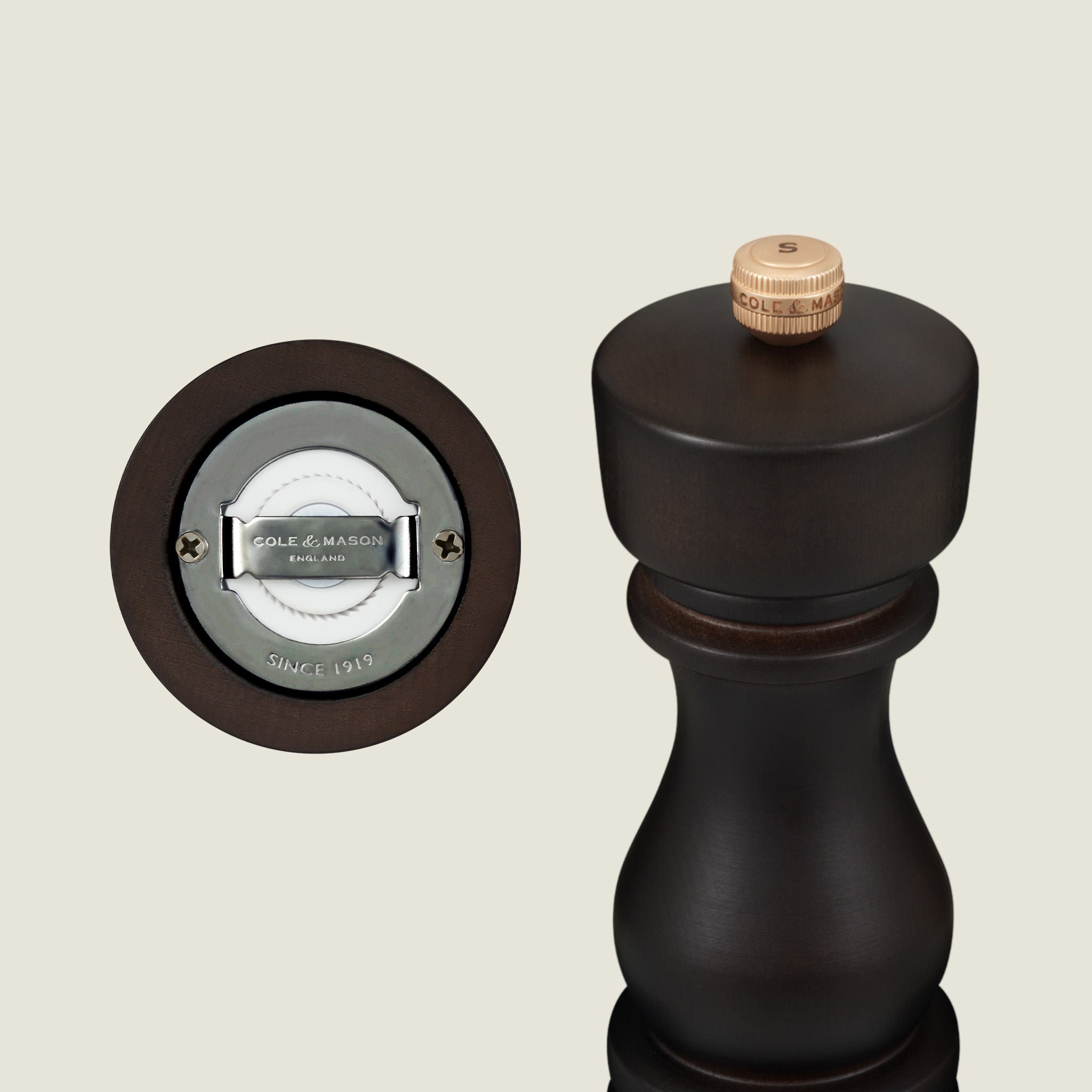 Cole & Mason London Chocolate Wood Salt & Pepper Mills