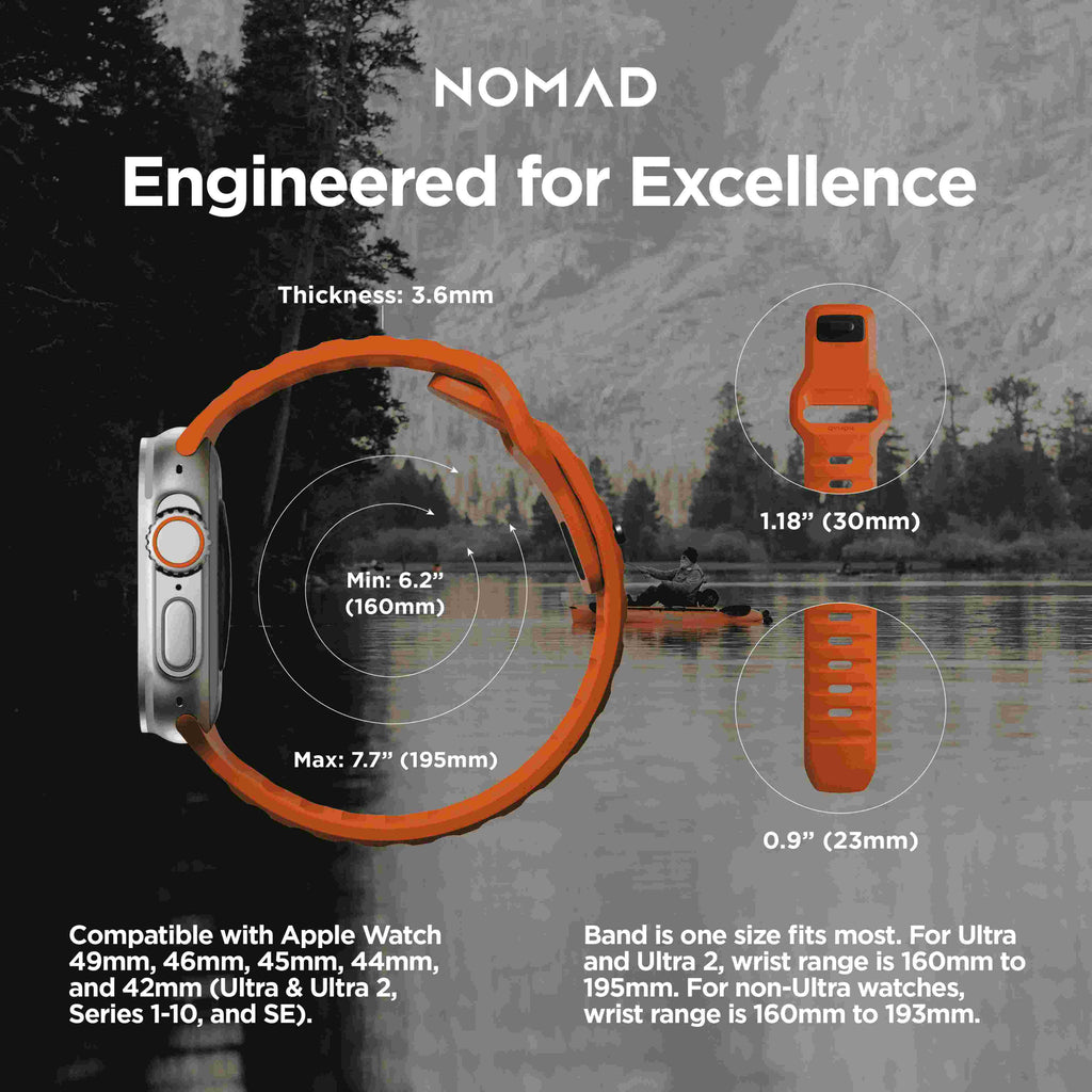 Sport Band - 46mm/49mm | Ultra Orange
