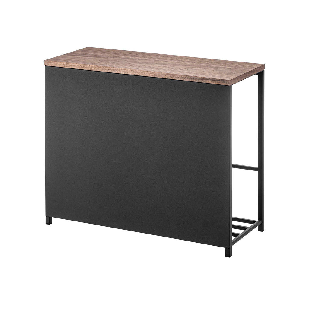 Entryway Storage Organizer & Bench (18" H)  - Steel + Wood