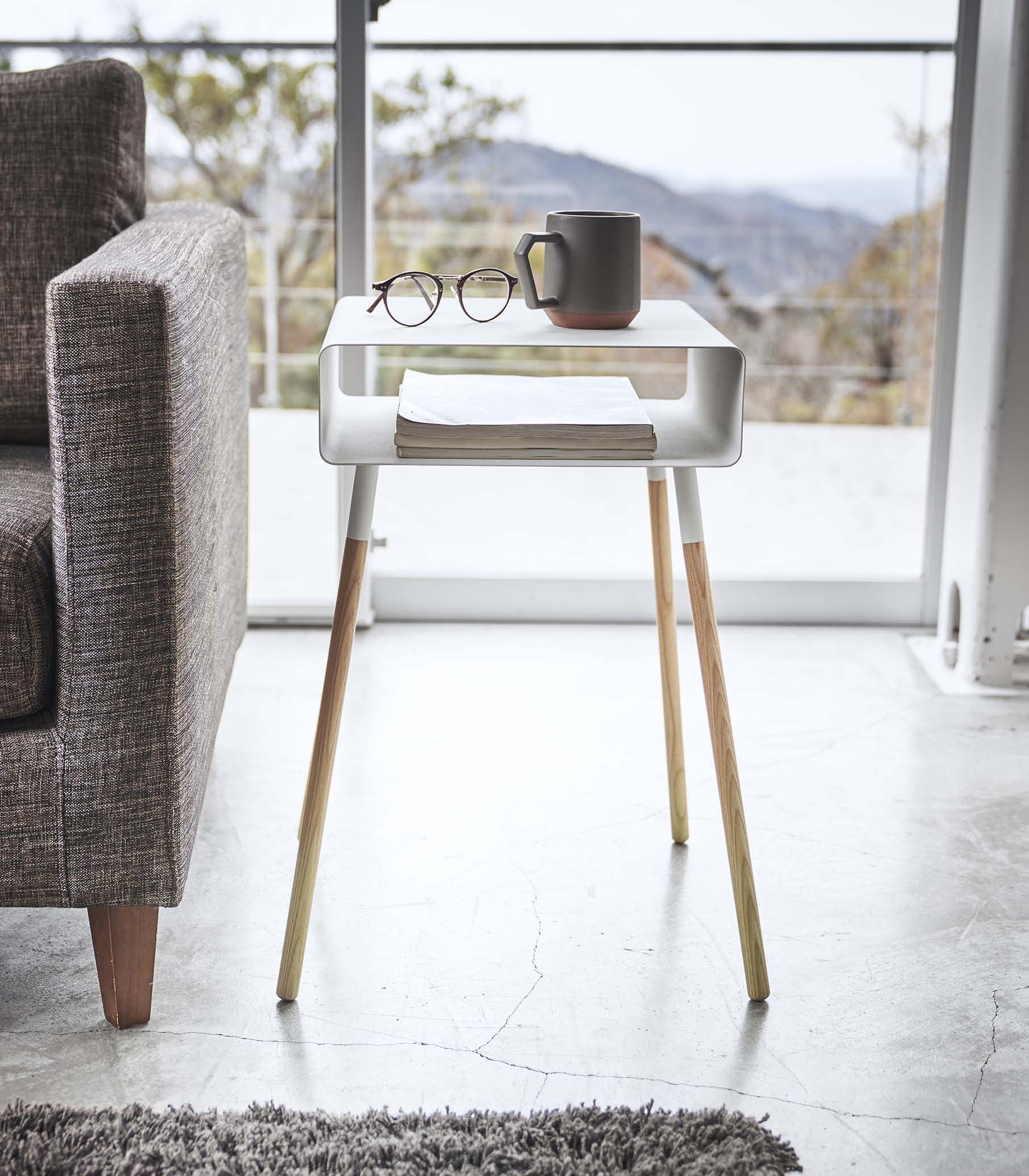 Storage Table - Tall (23" H)  - Steel + Wood