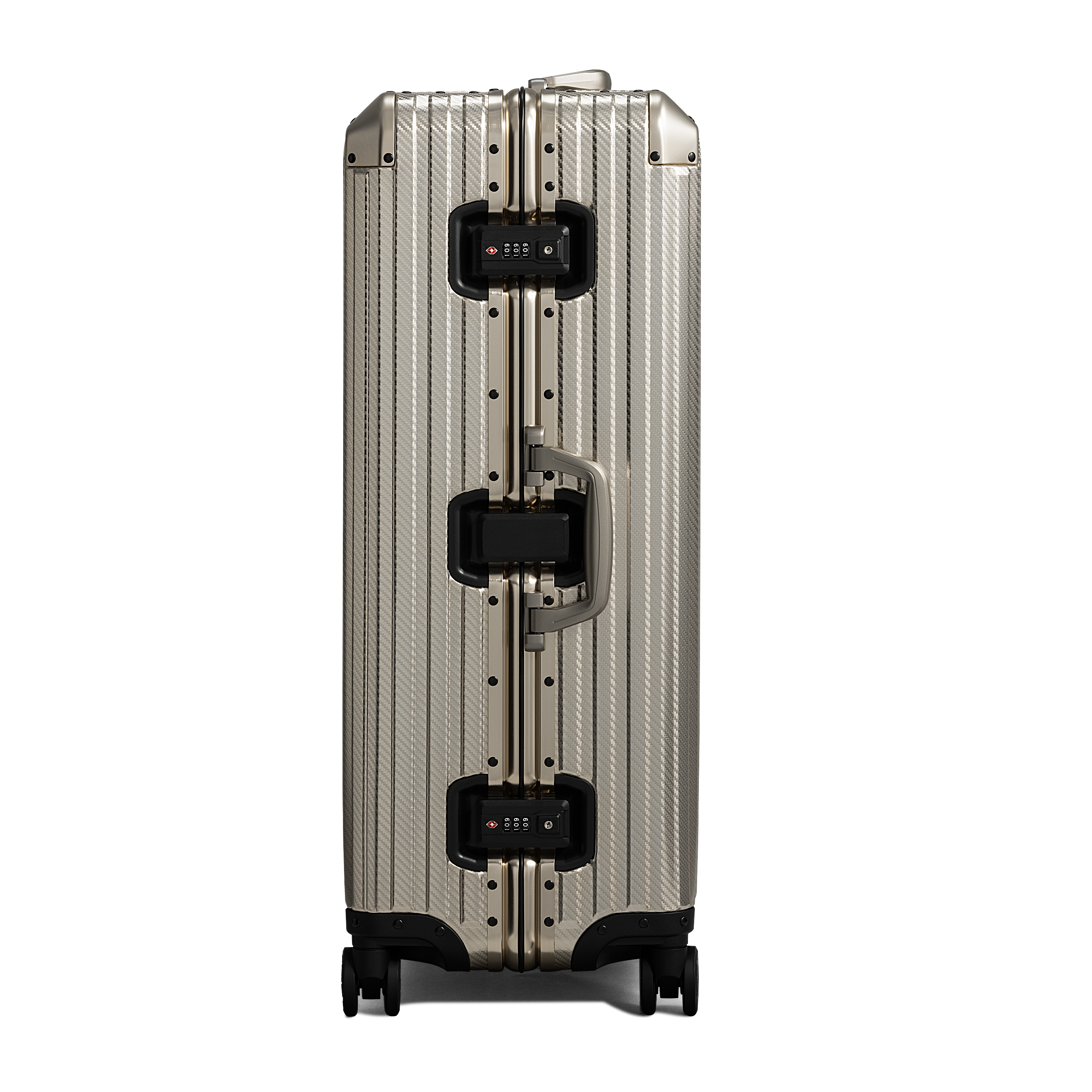 TREVA Aluminum Suitcase Champagne