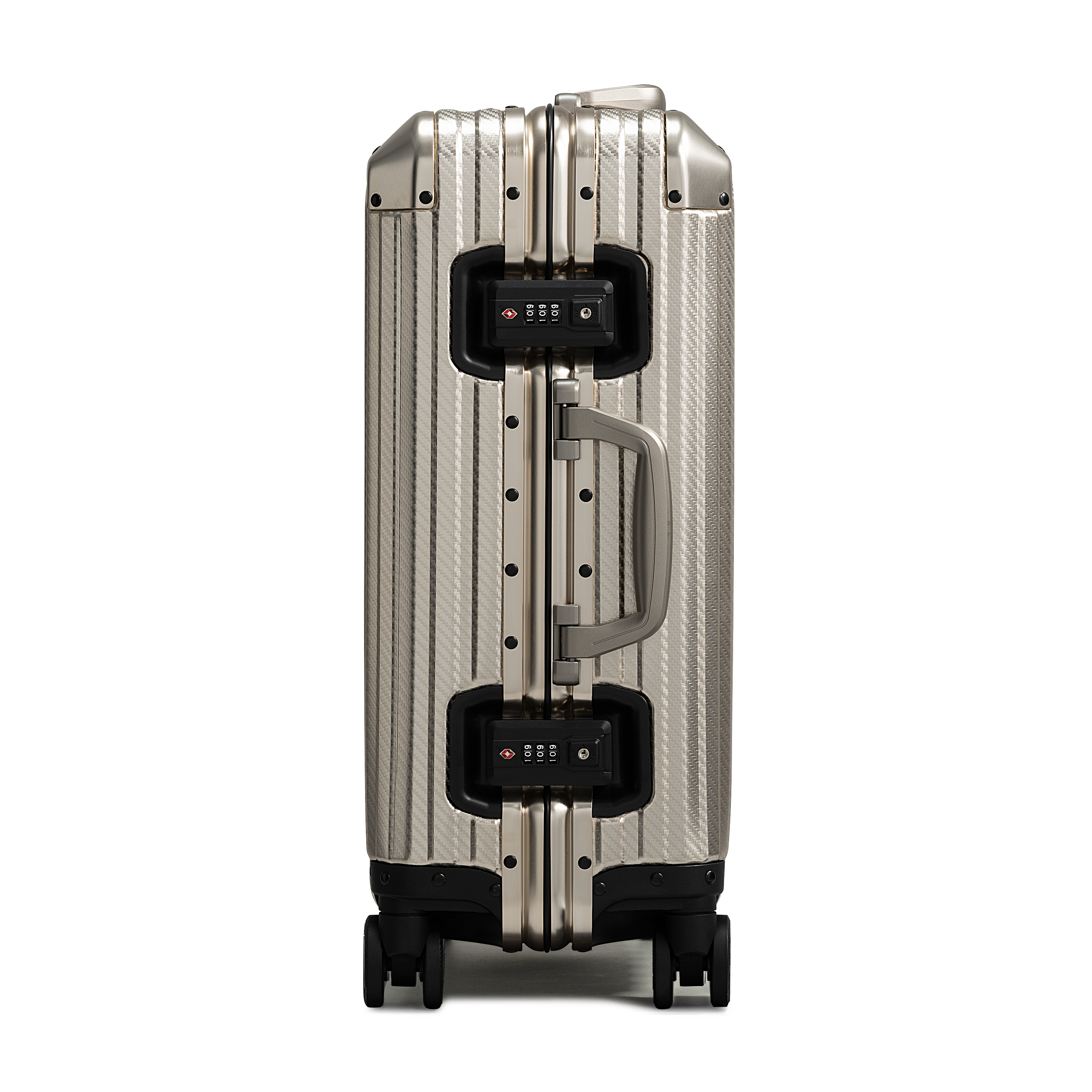 TREVA Aluminum Suitcase Champagne