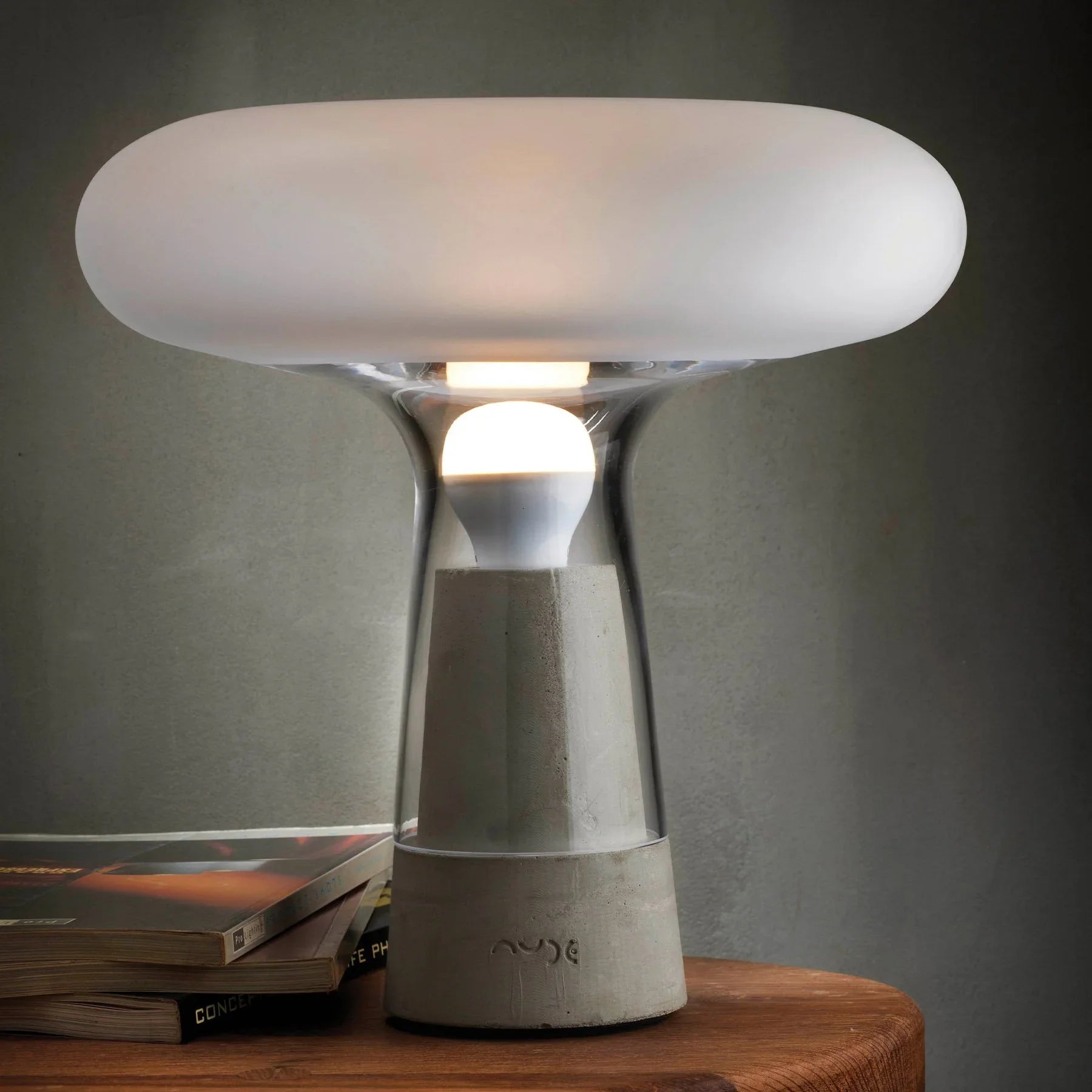 Orion Lamp with Glass Top