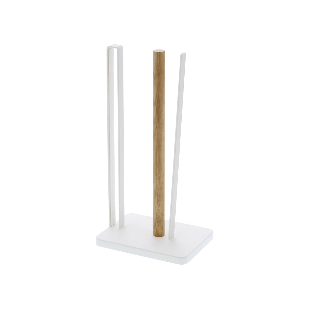 Paper Towel Holder - Steel + Wood