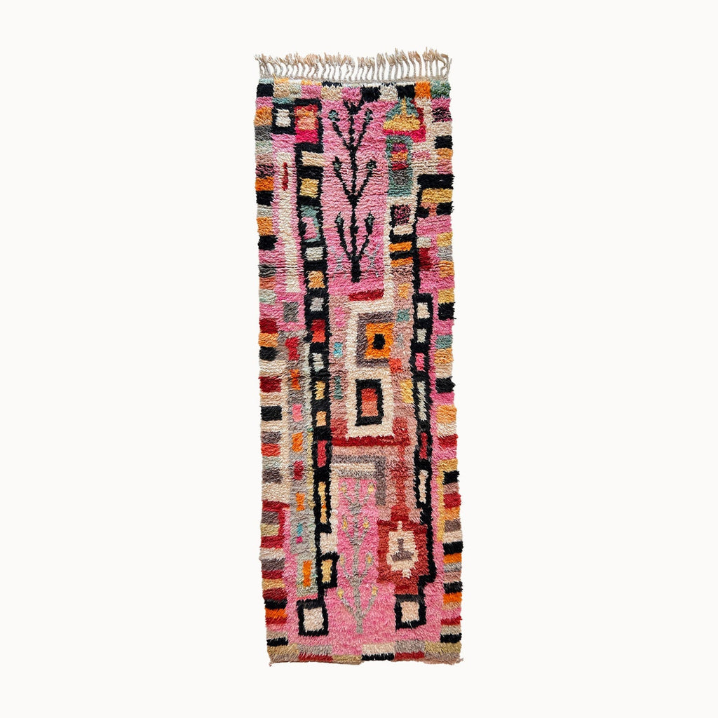 Elamria Contemporary Moroccan Rug | 3'4" x 10'4"