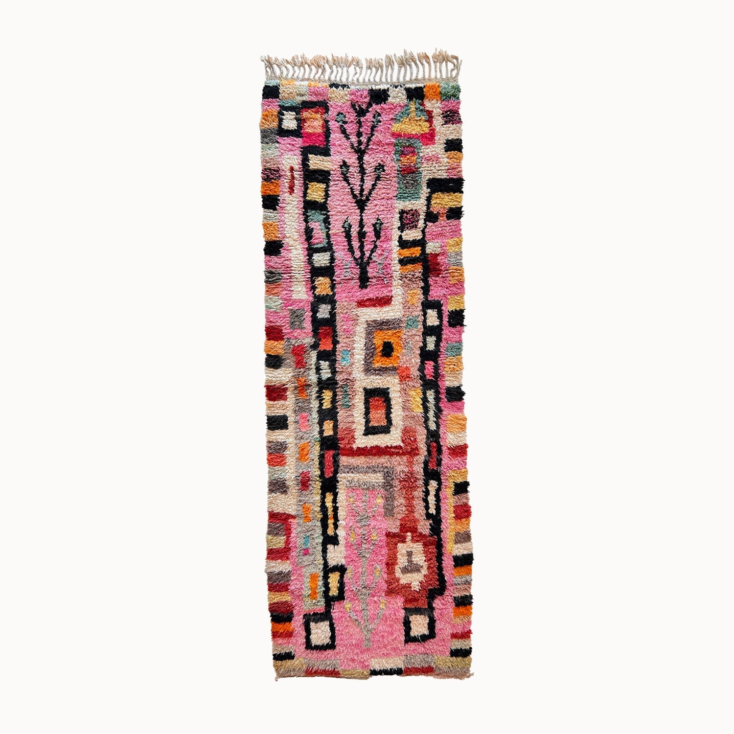 Elamria Contemporary Moroccan Rug | 3'4" x 10'4"