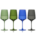 Reserve Nouveau Crystal Wine Glasses in Seaside Set of 4