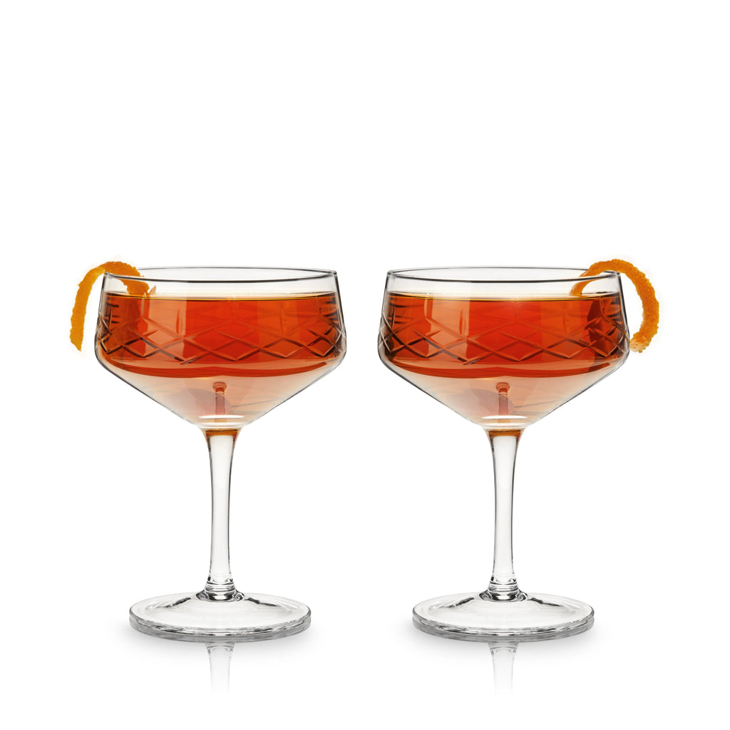 Admiral Crystal Coupe Glasses