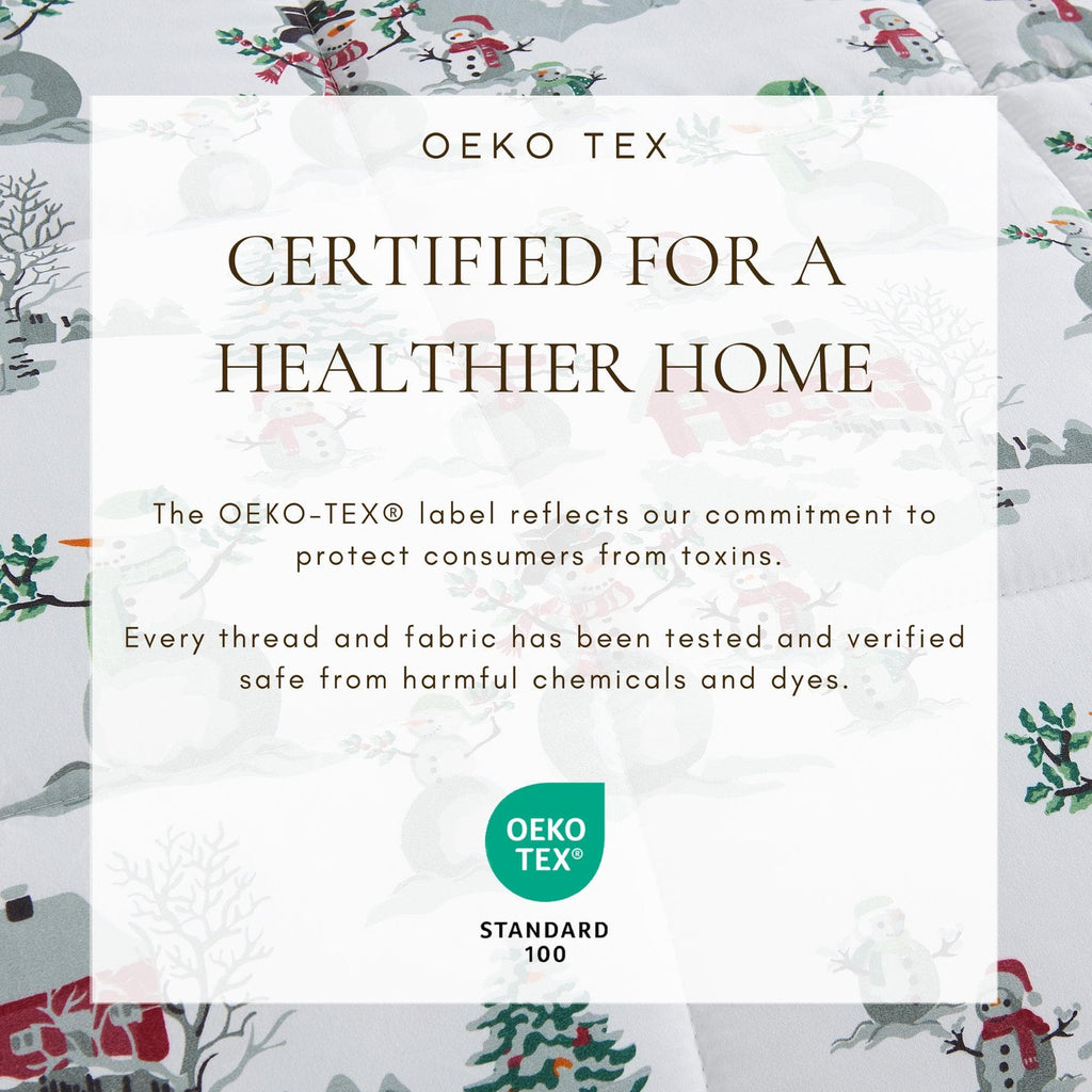 Reversible Christmas Comforter and Sham Set - Holiday / Lodge Odette Collection
