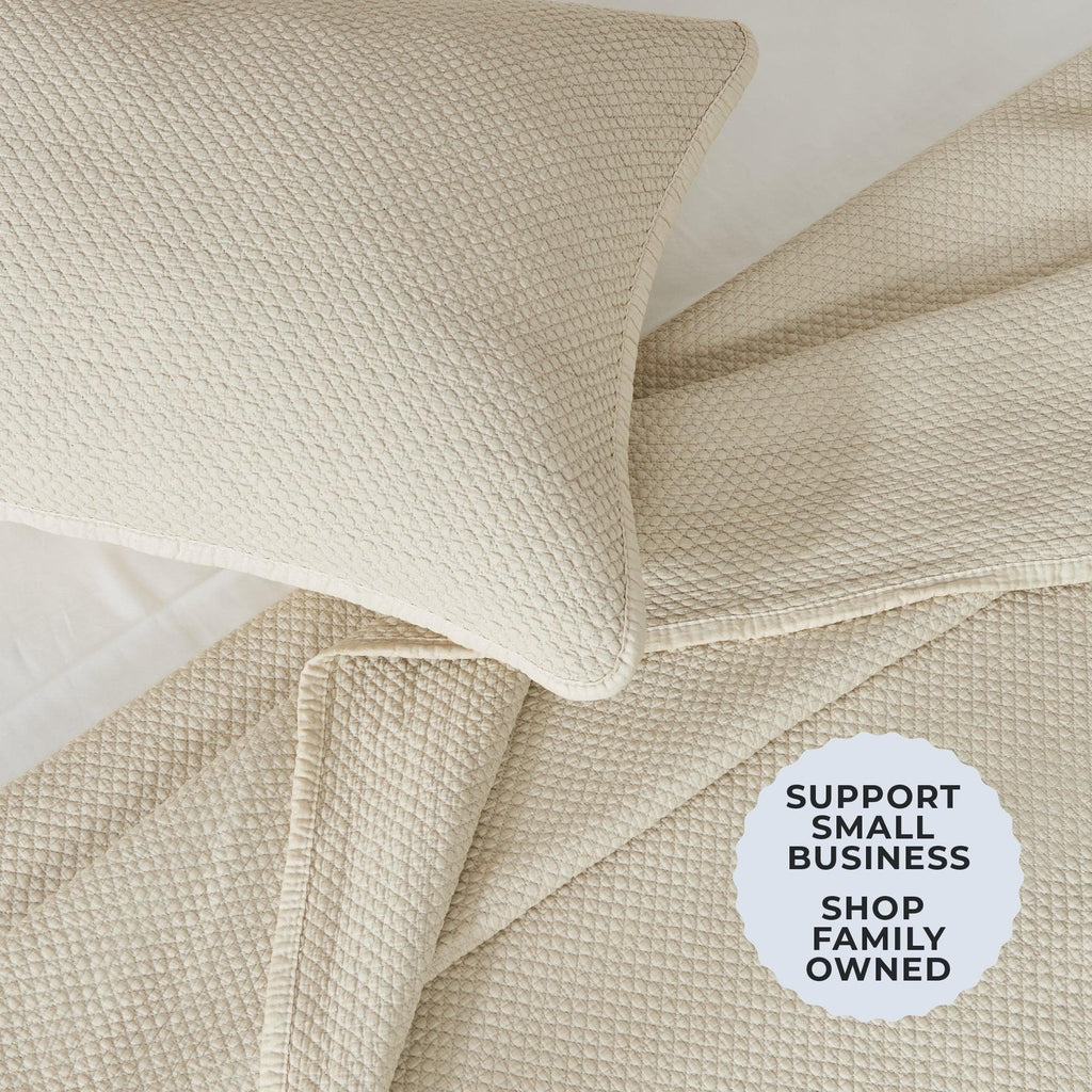 Stonewashed Relaxed Quilt Set - Vittoria Collection