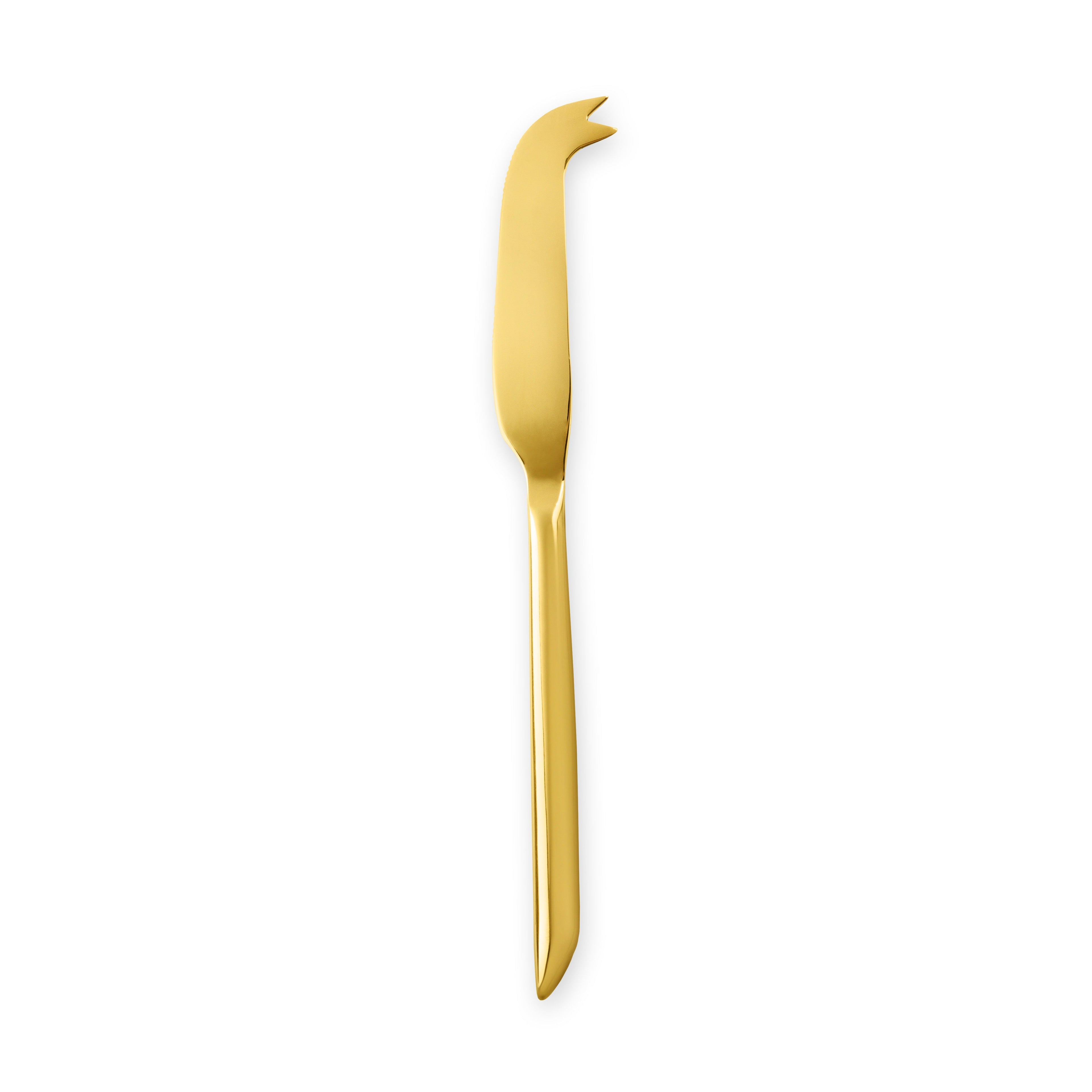 Cheese Knives in Gold Set of 3