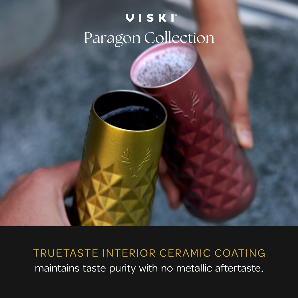 Paragon Stainless Steel Champagne Flute in Vintage Rose