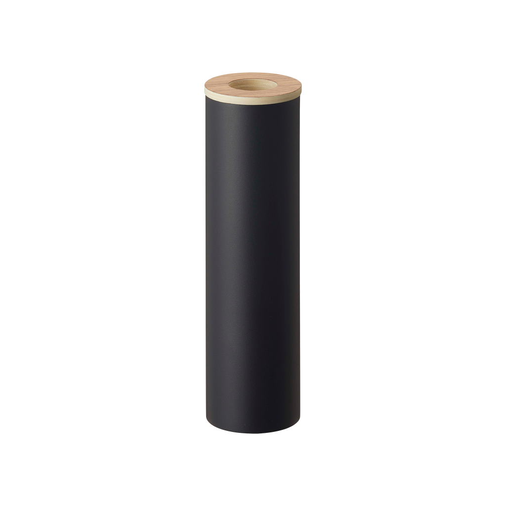 Round Tissue Case - Steel + Wood