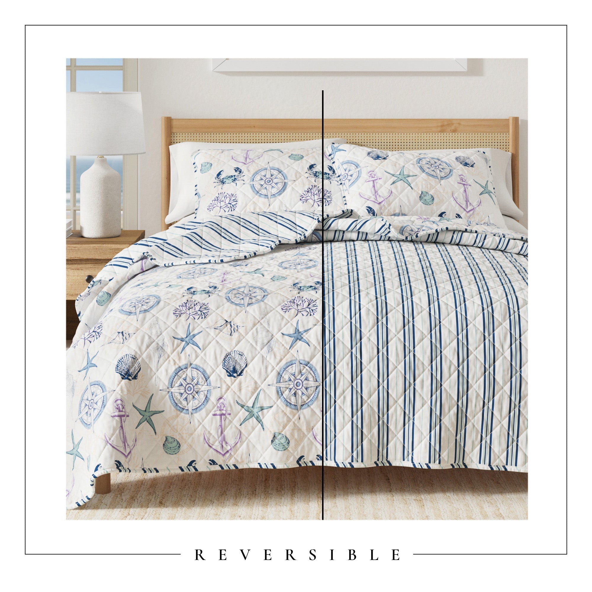 Azure Collection Coastal Quilt Set