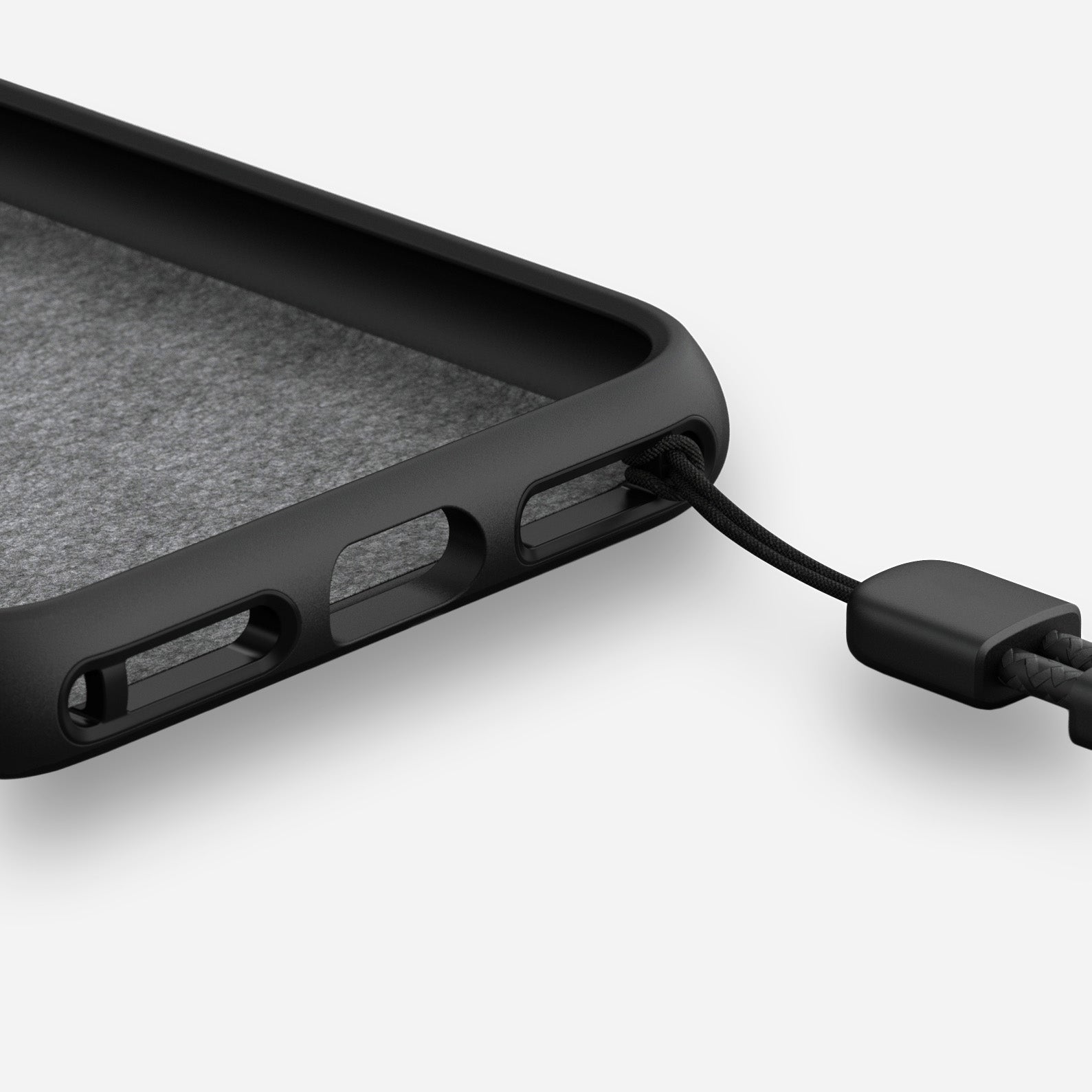 Modern Leather Tri-Folio - iPhone 11 Pro | Black | Horween