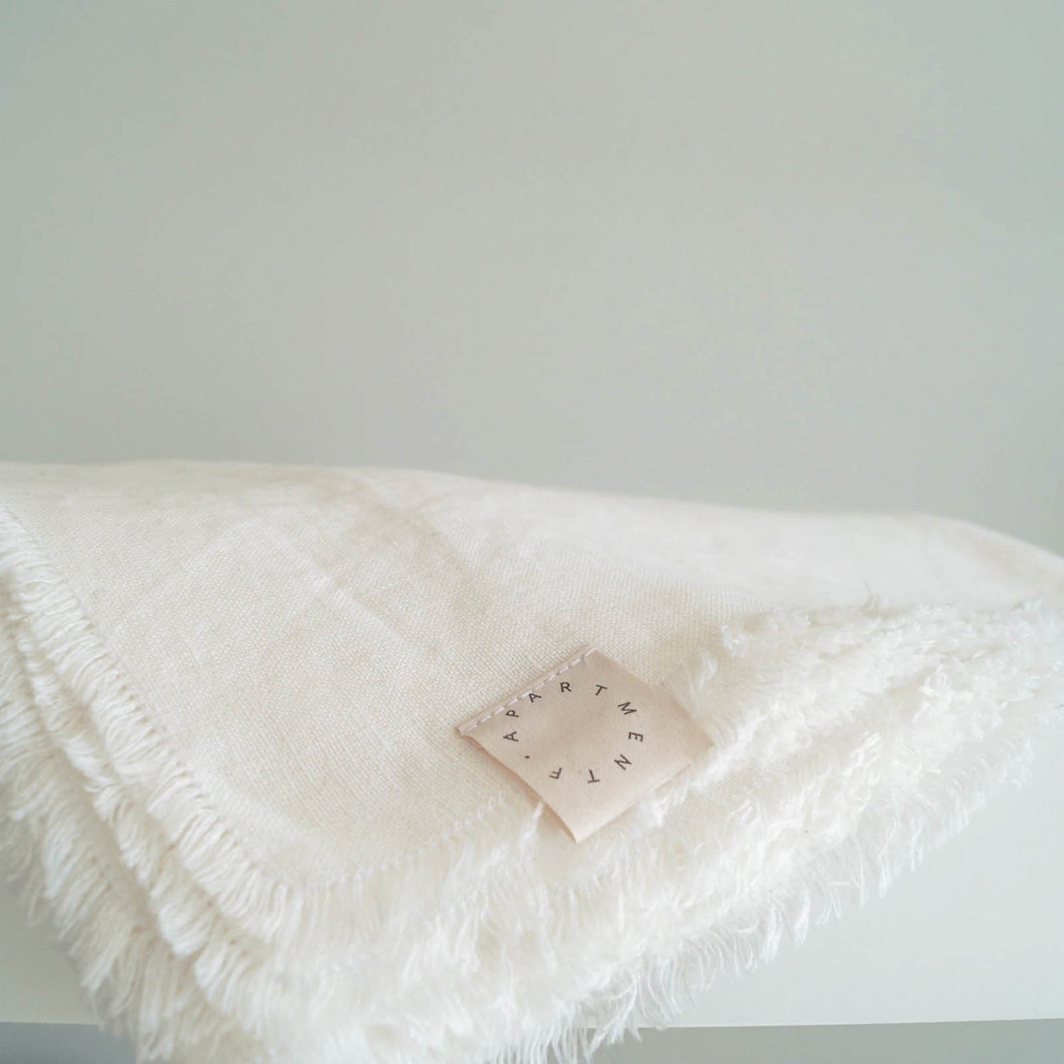 Linen Tablecloth with Fringe Edges
