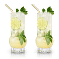 Art Deco Crystal Highball Glasses Set of 2