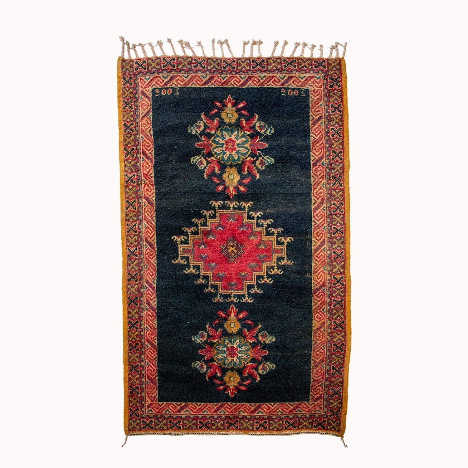 Danni Vintage Moroccan Medallion Taznakht Rug | 3'9" x 6'8"