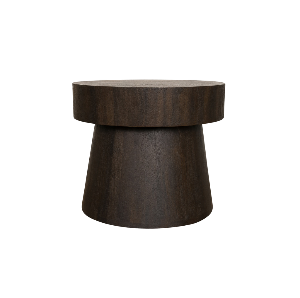 Mushroom Accent Table, Large - Brownstone