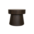Mushroom Accent Table, Large - Brownstone