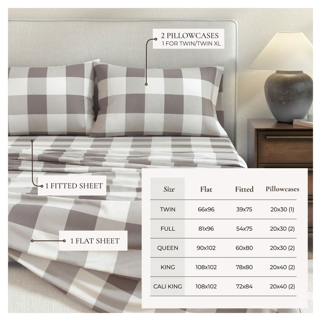 Turkish Cotton Flannel Sheet - Belle Collection