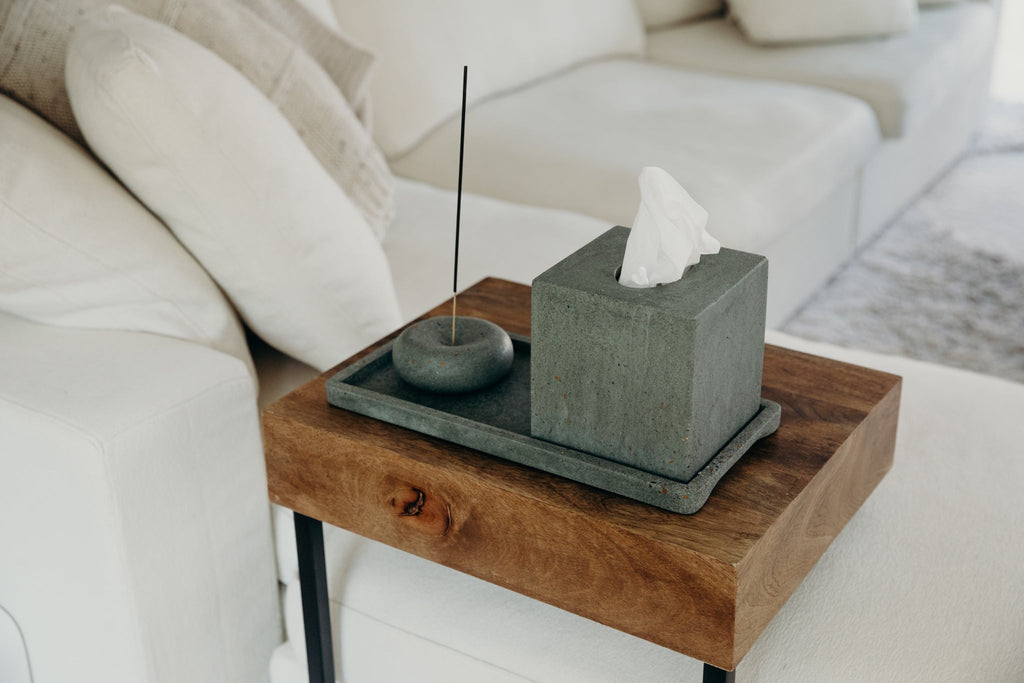 Bubble Incense Holder | Dark Green Terrazzo