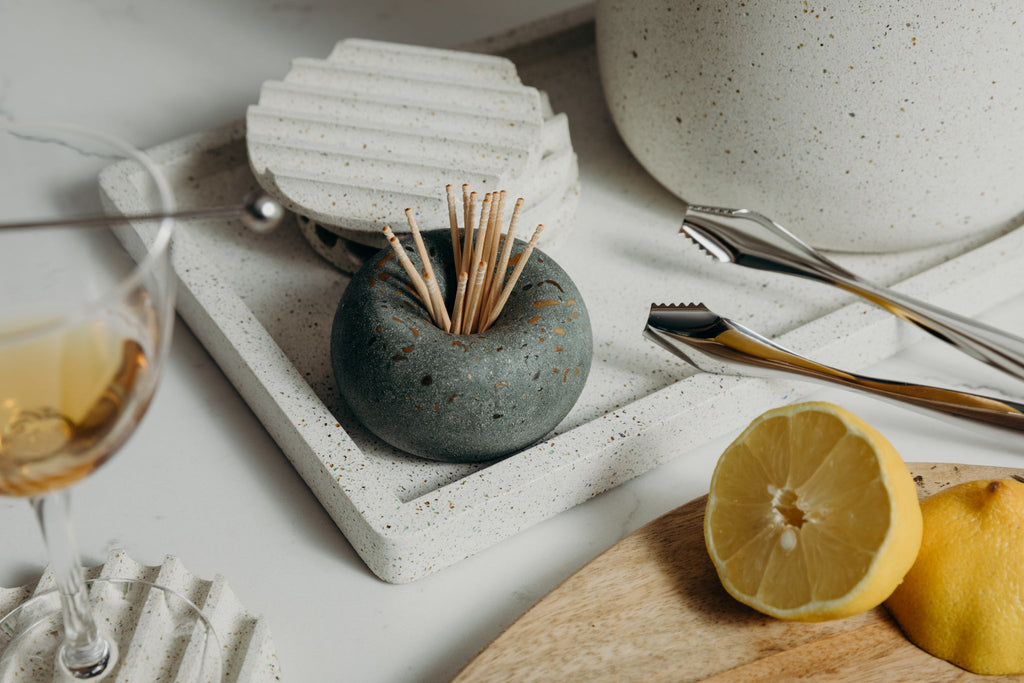 Palo Santo Holder | Dark Green Terrazzo