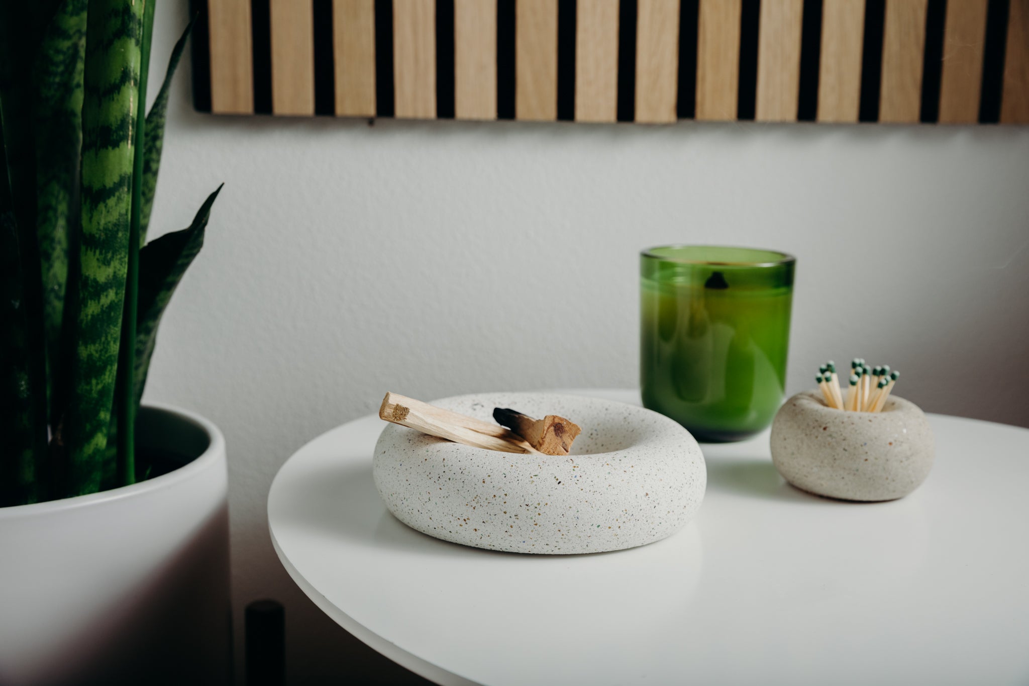Palo Santo Holder | Natural Terrazzo