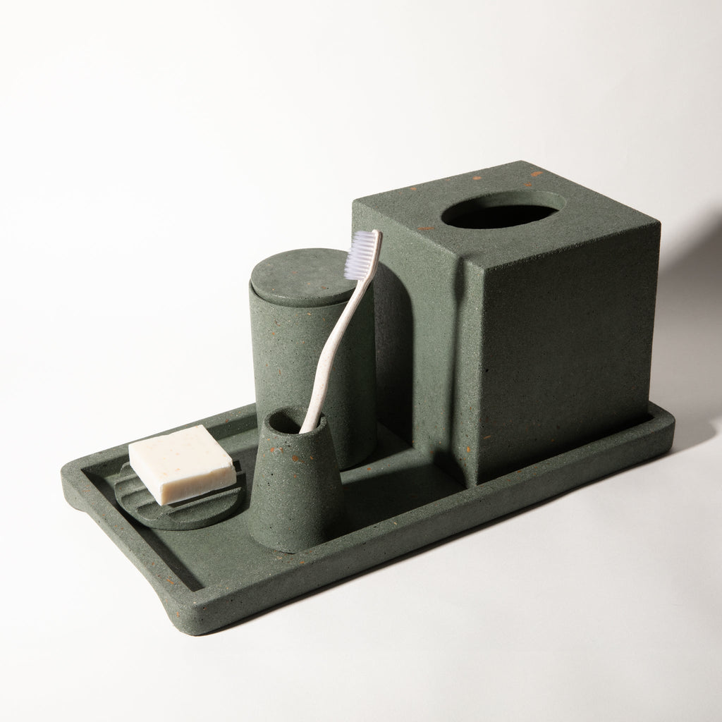 Decorative Tray | Dark Green Terrazzo