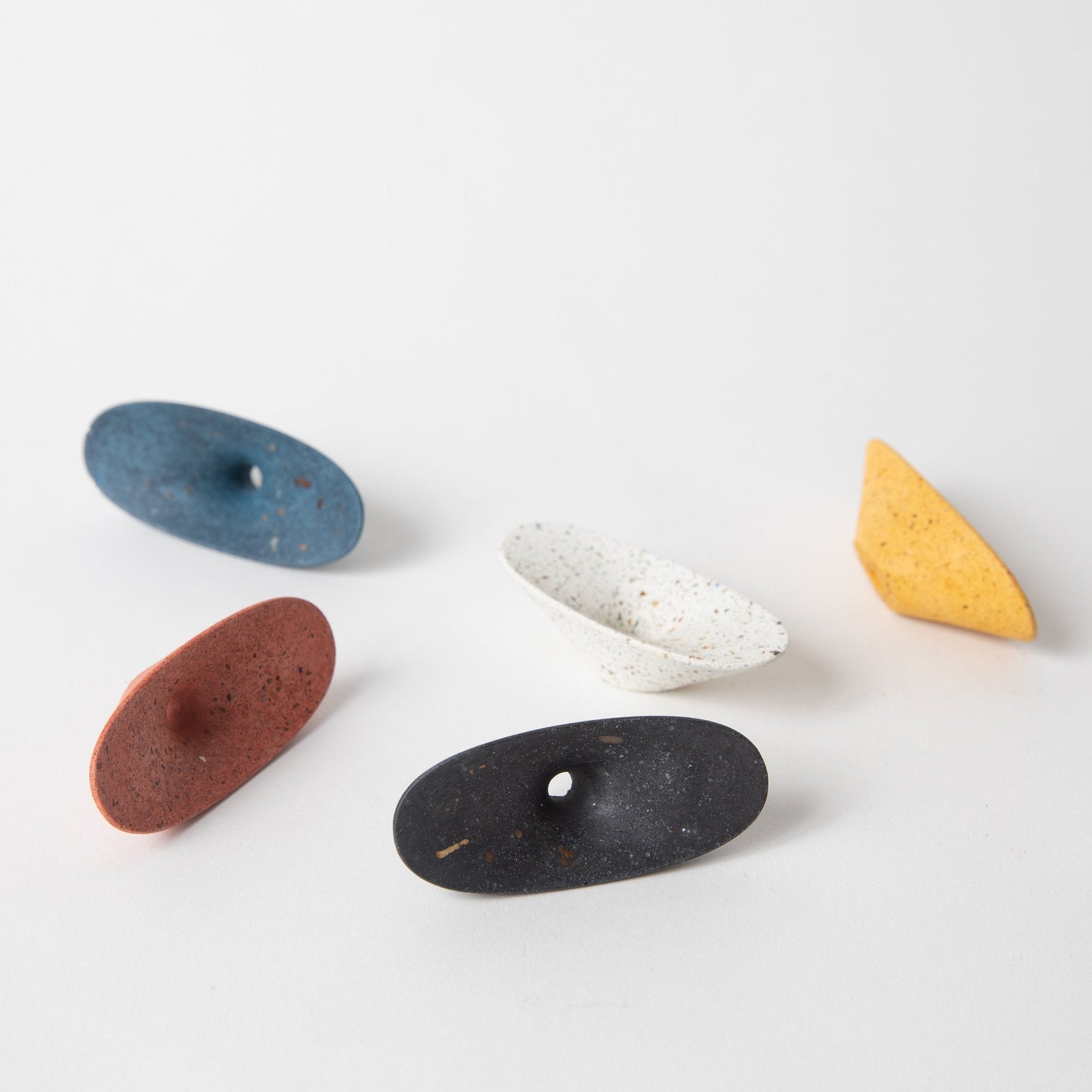 Dimple Coat Hook | Coral Terrazzo