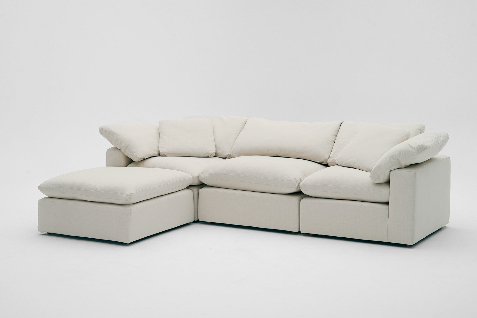 4-Cube Ottoman Chaise Sectional