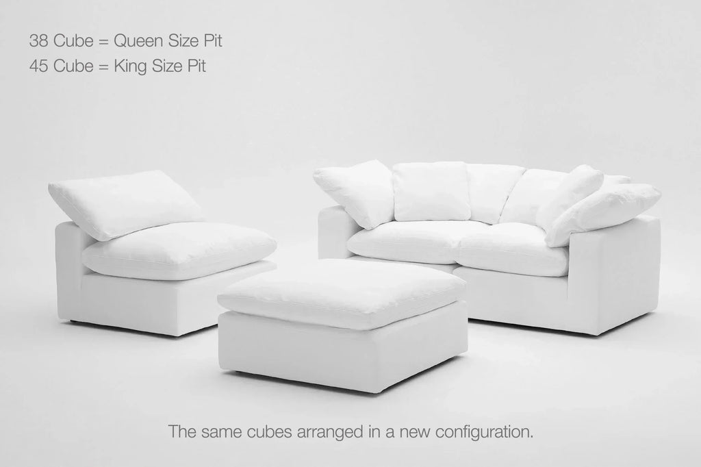 4-Cube Ottoman Chaise Sectional